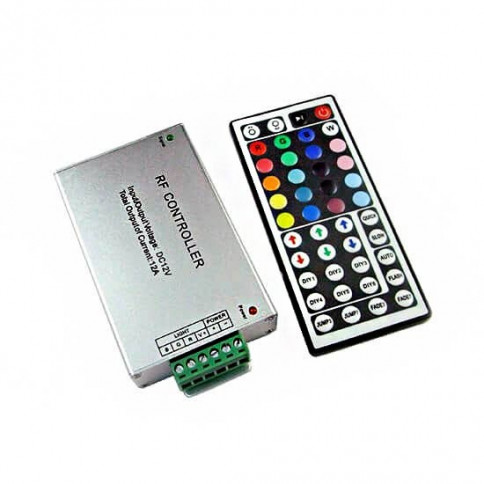 RGB controller with 44-key radio frequency remote control