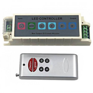 12V/24V RGB 12A controller 6-button RF remote control