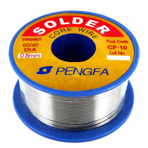 Bobine de 100 gr étain à 40% avec un fils 0,8 mm et âme décapante