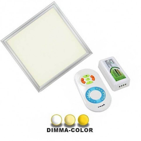 Panneau LED Dimma-Color à poser 48W 595 x 595mm télécommande tactile