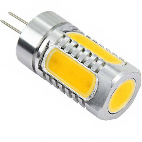 Ampoule 5 LED COB de 1 watts à culot G4 - 12 volts