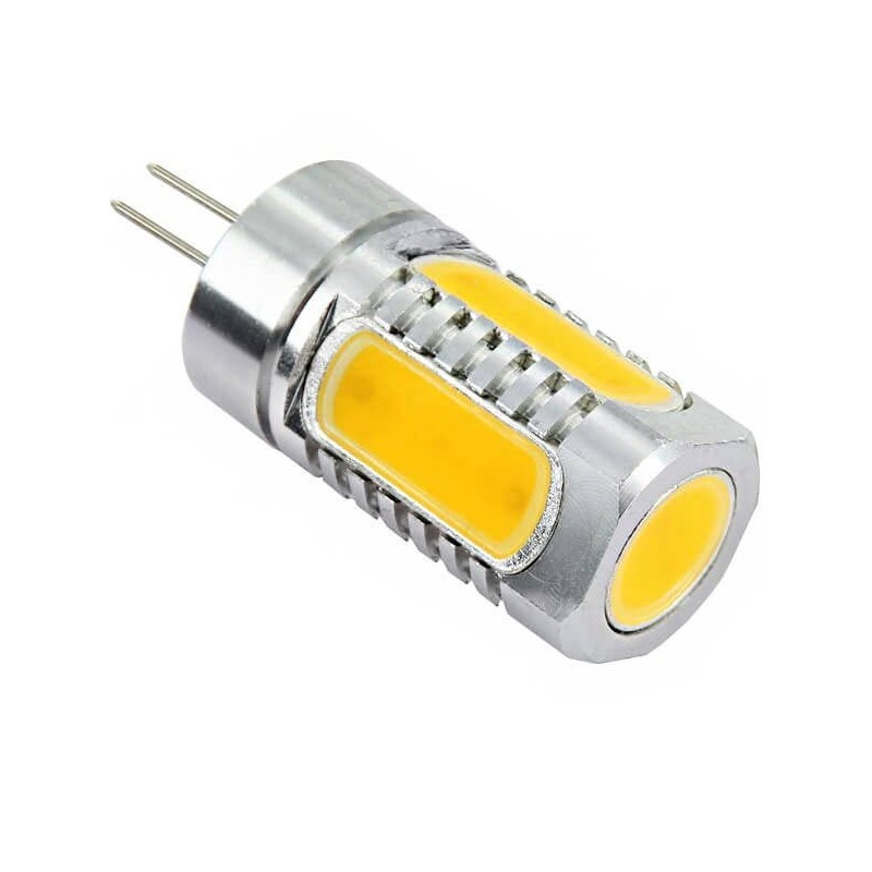 Ampoule 5 LED COB de 1 watts à culot G4 12 volts