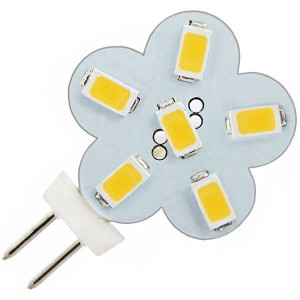 Flower 6 LED SMD 5730 G4 base bulb