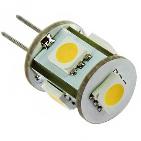 Ampoule 360° -  5 LED type 5050 SMD culot G4 12 volts
