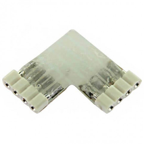 Connecteur souple 4 pins 90° pour Strips LED RGB