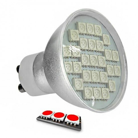 27 SMD TYPE 5050 RED GU10 LED bulb