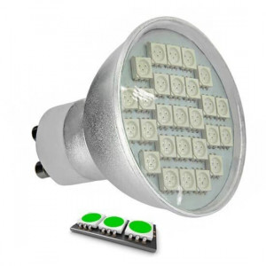 27 SMD TYPE 5050 GREEN GU10 LED bulb
