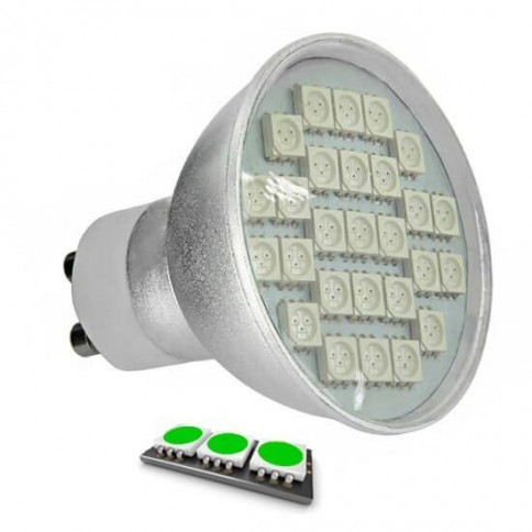 Ampoule LED 27 SMD TYPE 5050 VERT GU10