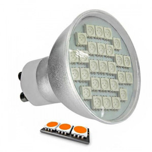 27 SMD TYPE 5050 ORANGE GU10 LED bulb