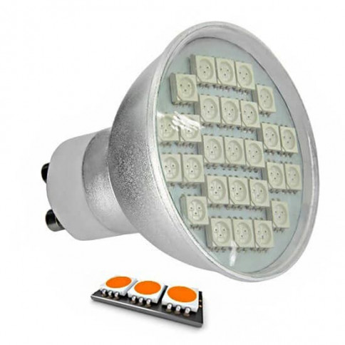 Ampoule LED 27 SMD TYPE 5050 ORANGE GU10