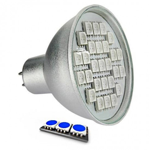 Ampoule LED 27 SMD TYPE 5050 BLEU MR16 