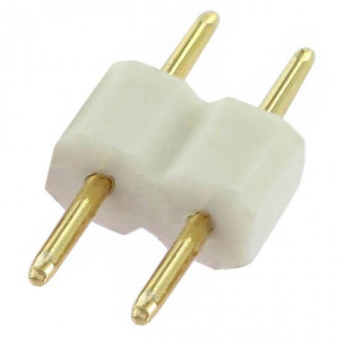 Double 2-pin white connector for single-colour LED strips