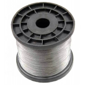 304 L stainless steel cable with transparent PVC sheath for LED panels, length 1m