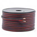  Cable électrique plat rouge noir 2 fils 0.5mm² longueur de 1m 