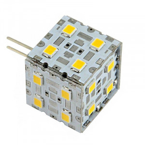 Cube bulb 20 LED type 2835 SMD 8 to 24 volts G4 base