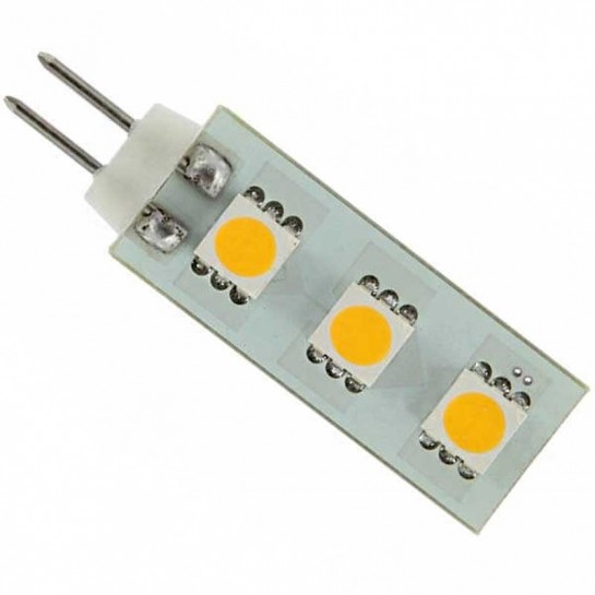 Ampoule LED à culot G4 12 volts 3 LED type SMD 5050