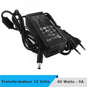 Transformer 12 volts - 60 watts on black box plug