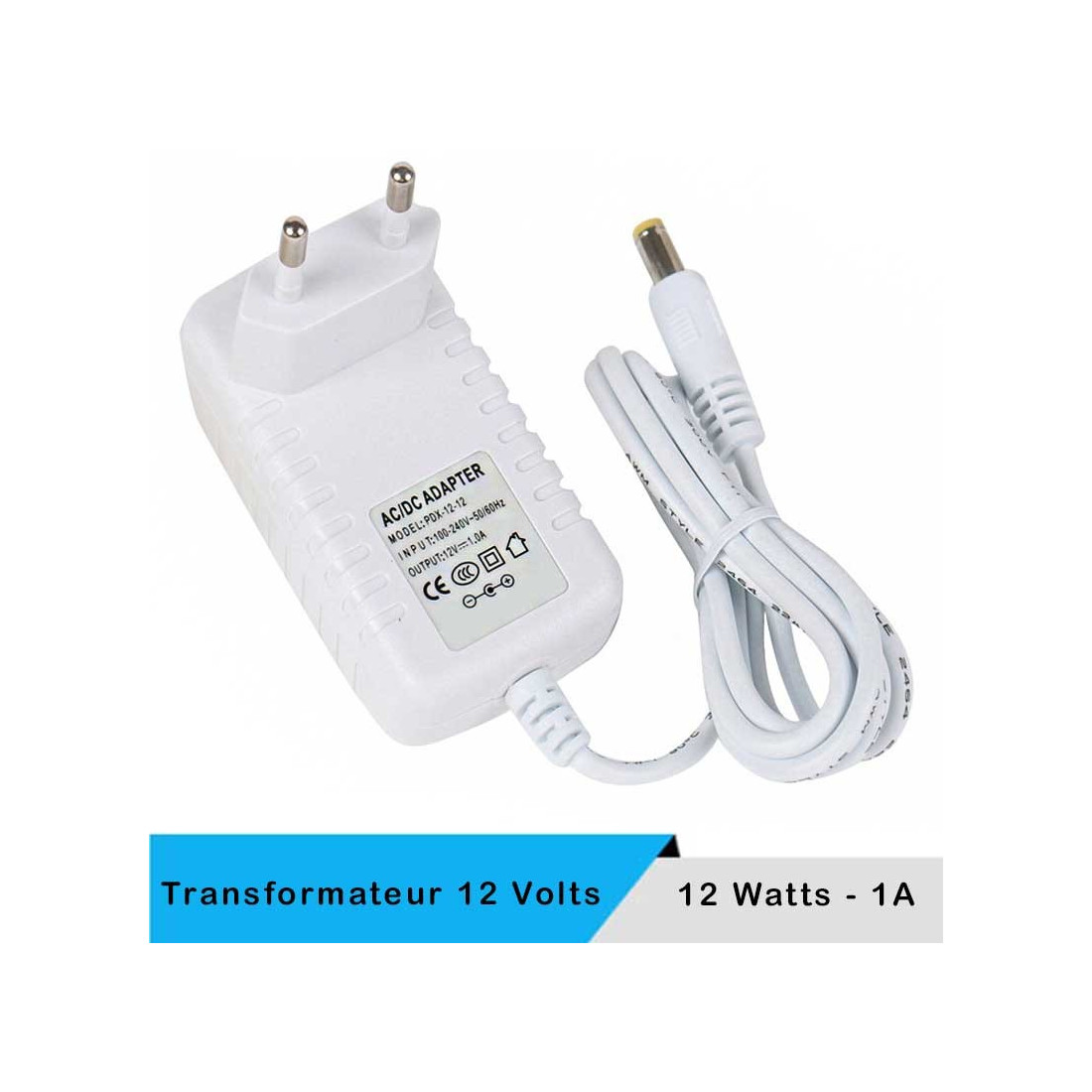 Transformateur étanche LED 12 volts à double sortie 75 watts