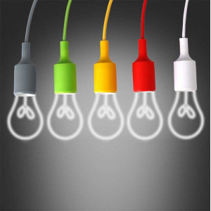 Desk lamp with clamp and inter - Choice of five colours