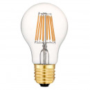 Ampoule LED sphérique 8 watts Ø A60 culot E27 - huit filaments LED 