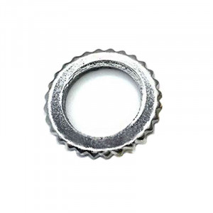 Ecrou rondelle cranté zingué 6 pans pour tube filetée M10