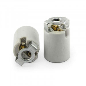 E14 porcelain lampholder with M10 support