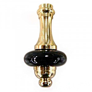 Elissage bronze and black porcelain pendant for pull switch