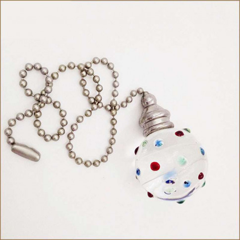 Pendentif boule Netolitee en verre 