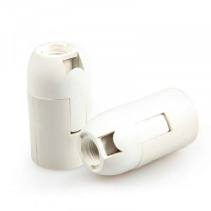  Socket with E12 base in smooth plastic for bulb