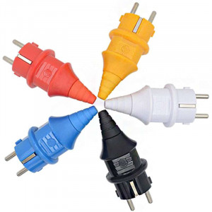 Plug 230 volts 2 P + Earth