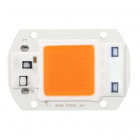 LED horticole full spectre 380 à 840 nm AC LED COB  de 30 watts à alimentation 230 volts