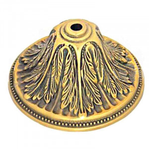 Brass horn for luminaire diameter 132mm M10 tube passage