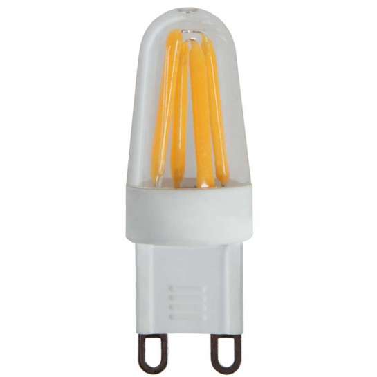 ampoule led g9 équipée de quatre filaments led - dimmable 2.5 watts