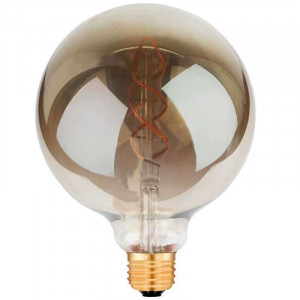 Ampoule sphérique Filament LED G125 ambrée noir