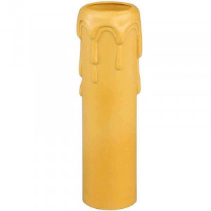 Fake chandelier candle ivory colour 100mm diameter d27