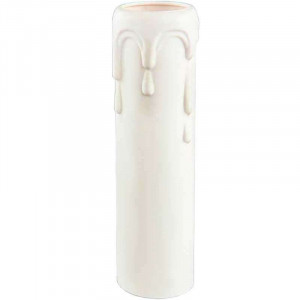 Fausse bougie pour lustre blanc D27