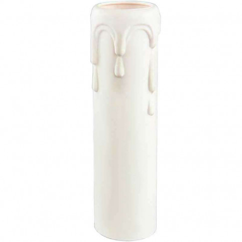 Fausse bougie pour lustre blanc D27