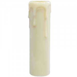 Fausse bougie pour lustre couleur blanc naturel 100mm D27