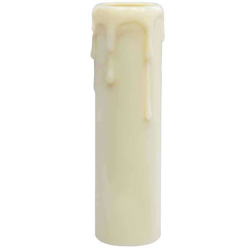8X IVOIRE GOUTTE Bougie Manche Cire Effet Lustre Ampoule Housse 70mm x