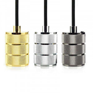 E40 Classic Club solid machined lampholder for Edison-style lamp in a choice of 3 colours