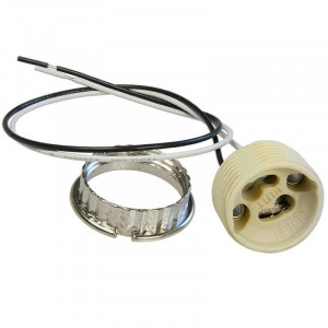 GU10 cap on M20.8mm zinc notched nut ring