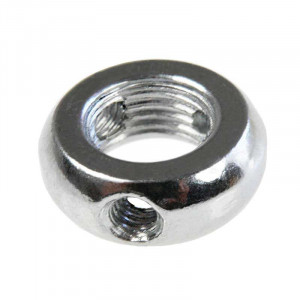 Ecrou bague chromée pour tube filetée M10