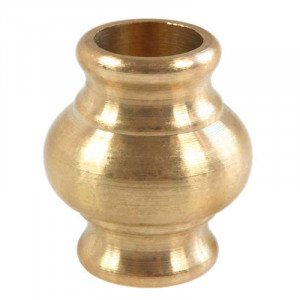 Smooth brass bushing 23mm for M10 threaded pipes