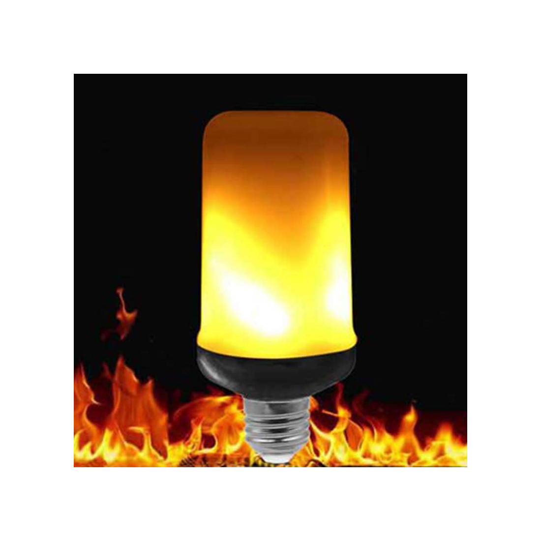 LED Ampoule Effet Flamme, 3 Modes E27 3W 1800K Avec Capteur Gravité,  Ampoules Flammes Vintage, Pour Ambiance Fête 4 Pack,Four modes,E27