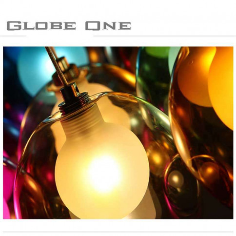 Luminaire GlobeOne en verre de couleur