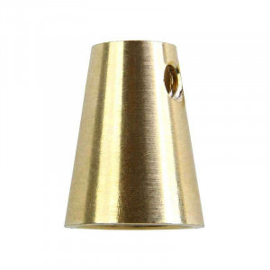 Conical brass cable clamp with M10 thread.