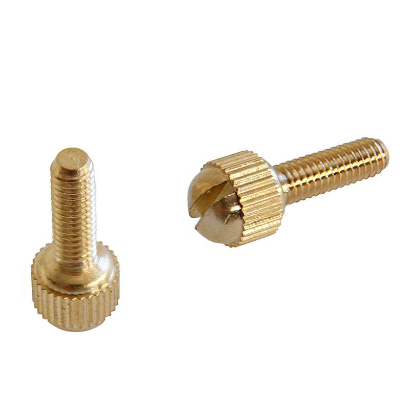 Lot de 2 vis réglage filetage M4 longueur 10mm bouton serrage