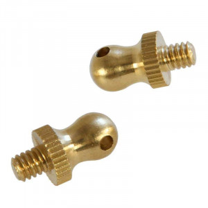 M4 round-head brass screw, thread length 4mm