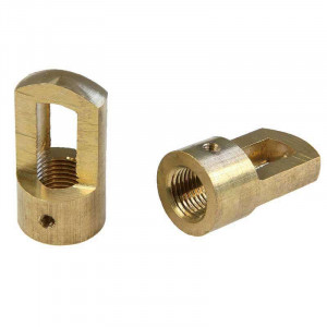 Suspension ring machined brass M10 thread smooth rough finish