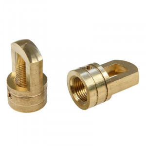 mounting ring brass M12 threaded raw ring finish